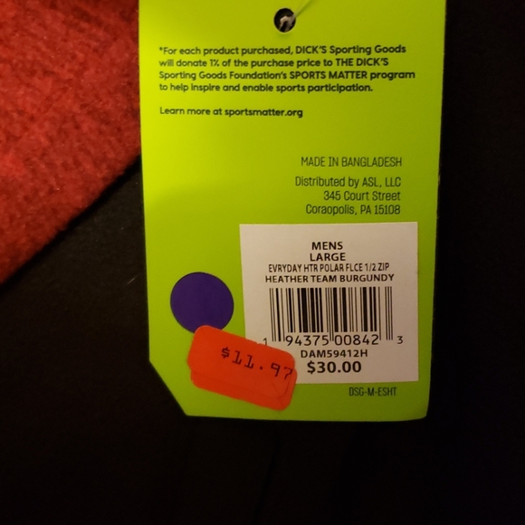 Large DSW sweater - Picture 3 of 3